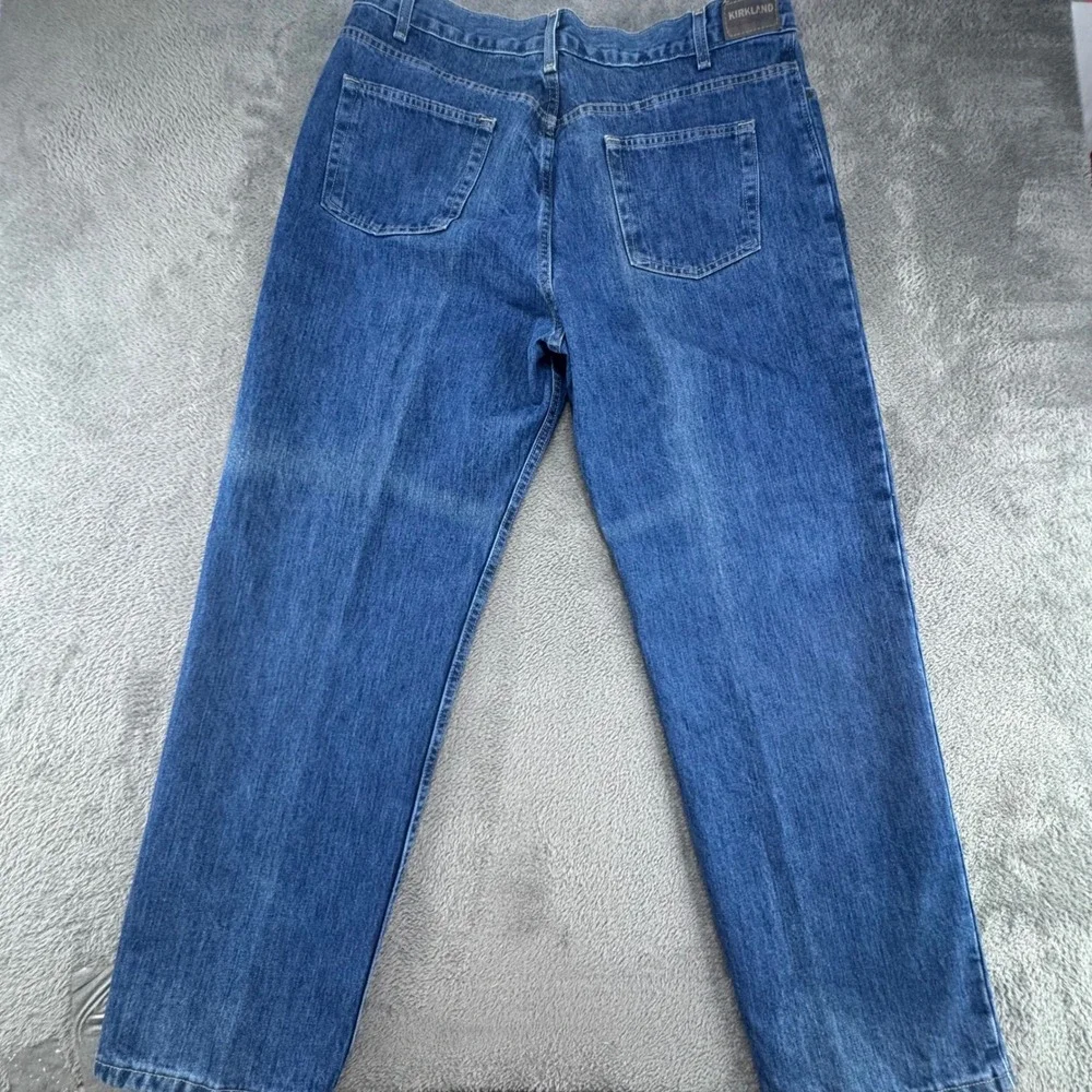 Kirkland Signature Jeans‎ Mens 40x32 Blue Excellent Straight Leg 100% Cotton